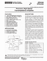 DataSheet OPA380 pdf